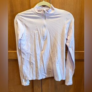 Fabletics Light Purple Quarter-Zip Pullover